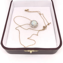 ANTIQUE VICTORIAN ERA OPAL AND DIAMOND NECKLACE