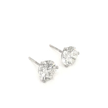 CONTEMPORARY 3 CARAT TOTAL WEIGHT DIAMOND STUD EARRINGS