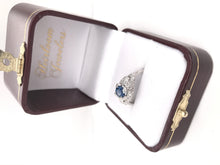 ANTIQUE ART DECO SAPPHIRE AND DIAMOND RING
