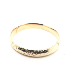 VINTAGE 14K GOLD BANGLE BRACELET