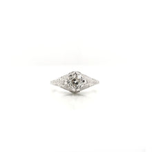 ANTIQUE ART DECO 0.71 CARAT DIAMOND SOLITAIRE RING