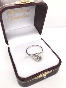 ANTIQUE ART DECO 0.71 CARAT DIAMOND SOLITAIRE RING