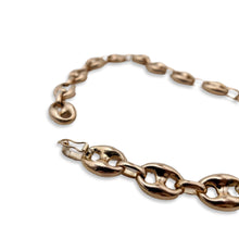VINTAGE 14K PUFF LINK NECKLACE