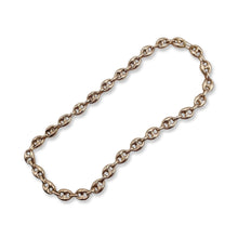 VINTAGE 14K PUFF LINK NECKLACE