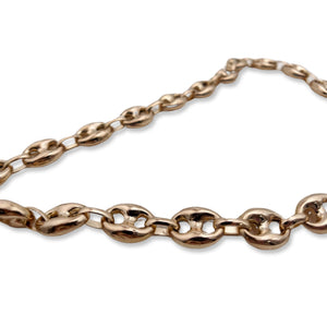VINTAGE 14K PUFF LINK NECKLACE