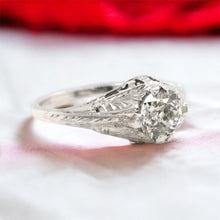 ANTIQUE ART DECO 0.71 CARAT DIAMOND SOLITAIRE RING