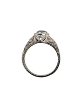 Edwardian 3.15 Carat Old Mine Cut Platinum Engagement Ring