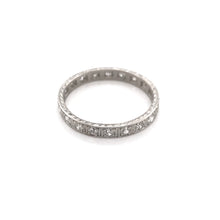 "1923" ANTIQUE DIAMOND INFINITY STYLE PLATINUM BAND