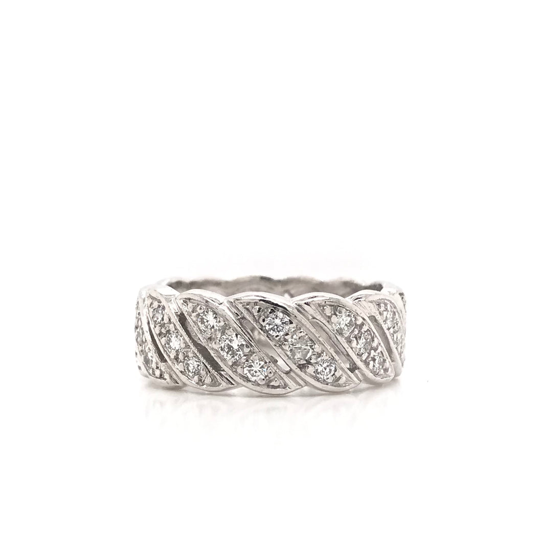 ANTIQUE 1.0 DTW DIAMOND AND PLATINUM INFINITY STYLE BAND