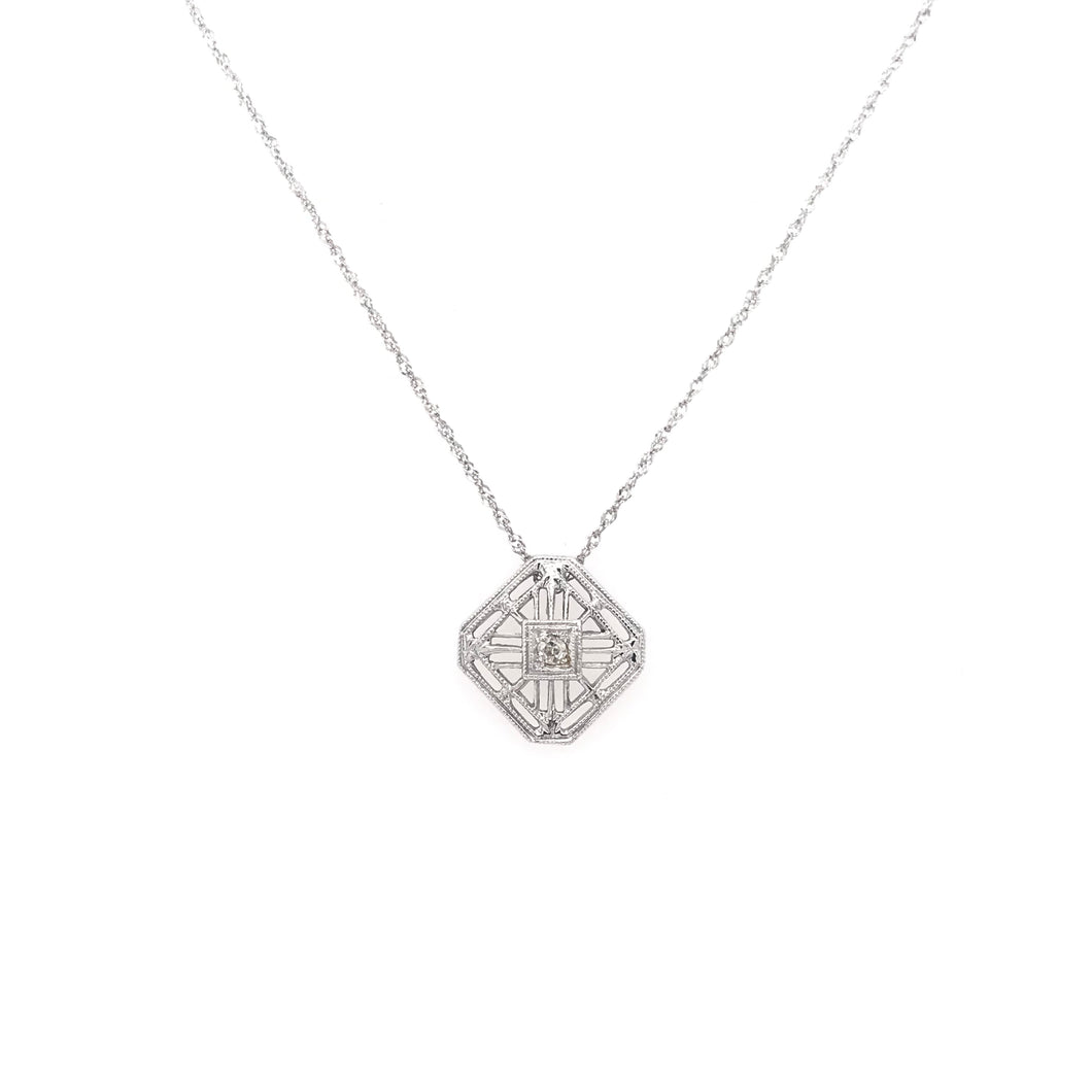 PETITE ART DECO NECKLACE