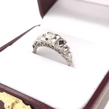 MID CENTURY HARLEQUIN DIAMOND RING