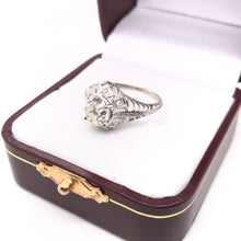 EDWARDIAN 1.50 CARAT DIAMOND PLATINUM RING