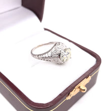 EDWARDIAN 1.50 CARAT DIAMOND PLATINUM RING