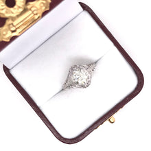 EDWARDIAN 1.50 CARAT DIAMOND PLATINUM RING