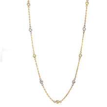 1.50 CARAT WHITE AND YELLOW DIAMOND NECKLACE