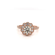 1.34 CTW ANTIQUE INSPIRED ROSE GOLD DIAMOND RING