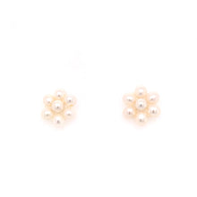 PEARL FLOWER EARRINGS (3-4MM)