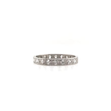 "1923" ANTIQUE DIAMOND INFINITY STYLE PLATINUM BAND