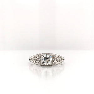 0.50 CARAT ART DECO DIAMOND RING