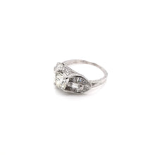 ART DECO 0.97 CARAT DIAMOND PLATINUM RING