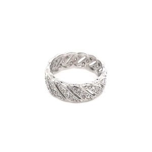 ANTIQUE 1.0 DTW DIAMOND AND PLATINUM INFINITY STYLE BAND