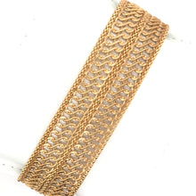 ITALIAN MADE 14K YELLOW GOLD WOVEN LINK BRACELET