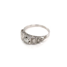 MID CENTURY HARLEQUIN DIAMOND RING