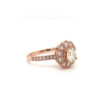 1.34 CTW ANTIQUE INSPIRED ROSE GOLD DIAMOND RING
