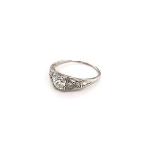 0.50 CARAT ART DECO DIAMOND RING