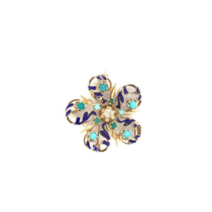 VINTAGE ENAMEL BROOCH