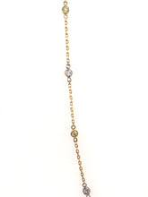 1.50 CARAT WHITE AND YELLOW DIAMOND NECKLACE