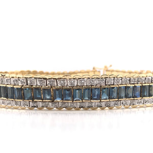 VINTAGE 11 CARAT SAPPHIRE BRACELET