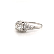 ANTIQUE 0.35 CARAT PLATINUM DIAMOND RING