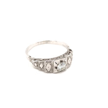 MID CENTURY HARLEQUIN DIAMOND RING