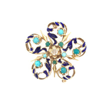 VINTAGE ENAMEL BROOCH
