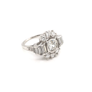 2.1 CARAT MID CENTURY DIAMOND RING