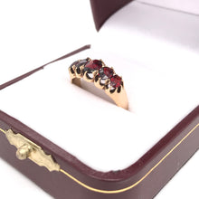 VICTORIAN GRADUATED GARNET RING