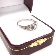 MID CENTURY HARLEQUIN DIAMOND RING