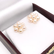 PEARL FLOWER EARRINGS (3-4MM)