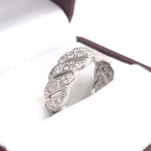 ANTIQUE 1.0 DTW DIAMOND AND PLATINUM INFINITY STYLE BAND