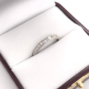 "1923" ANTIQUE DIAMOND INFINITY STYLE PLATINUM BAND
