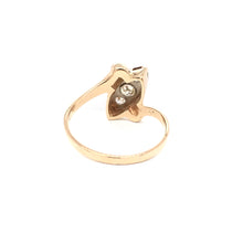 MID CENTURY STYLIZED MARQUISE RING