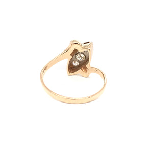 MID CENTURY STYLIZED MARQUISE RING