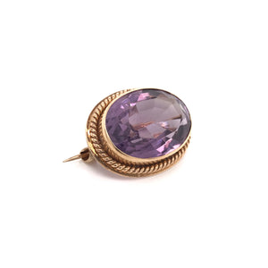 ANTIQUE AMETHYST BROOCH