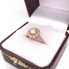 1.34 CTW ANTIQUE INSPIRED ROSE GOLD DIAMOND RING