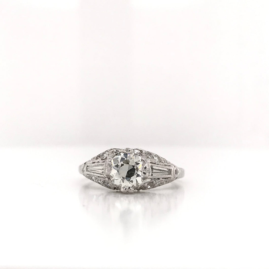1.01 CARAT MID CENTURY DIAMOND RING