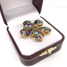 VINTAGE ENAMEL BROOCH