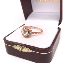 1.34 CTW ANTIQUE INSPIRED ROSE GOLD DIAMOND RING