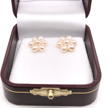 PEARL FLOWER EARRINGS (3-4MM)