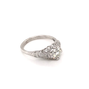 1.01 CARAT MID CENTURY DIAMOND RING